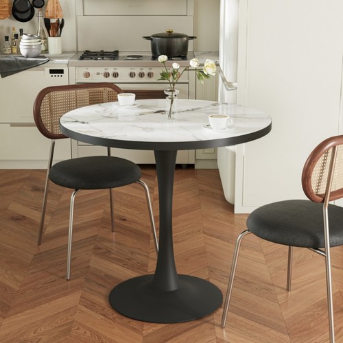 Large round marble dining - large,
