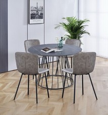 Dining Table Set, Large Grey