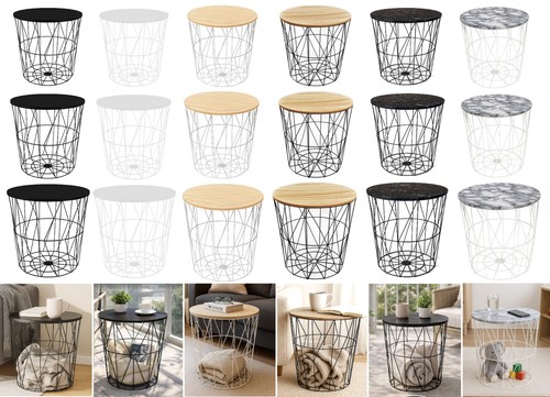 Modern round storage basket - round,