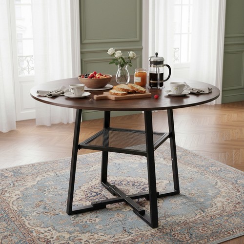 Large round dining table 120cm - round,