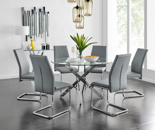 Novara large round - large, chrome