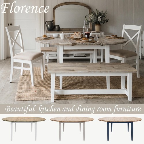 Extending dining table oval - extending,