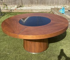 Large Round Walnut Veneer