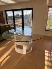 Modern Funky Large Round White