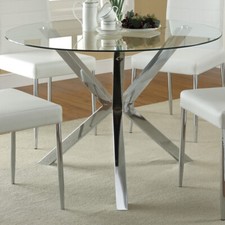 Large Round Glass Dining Table
