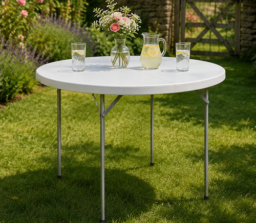 Large round garden table - table, 6